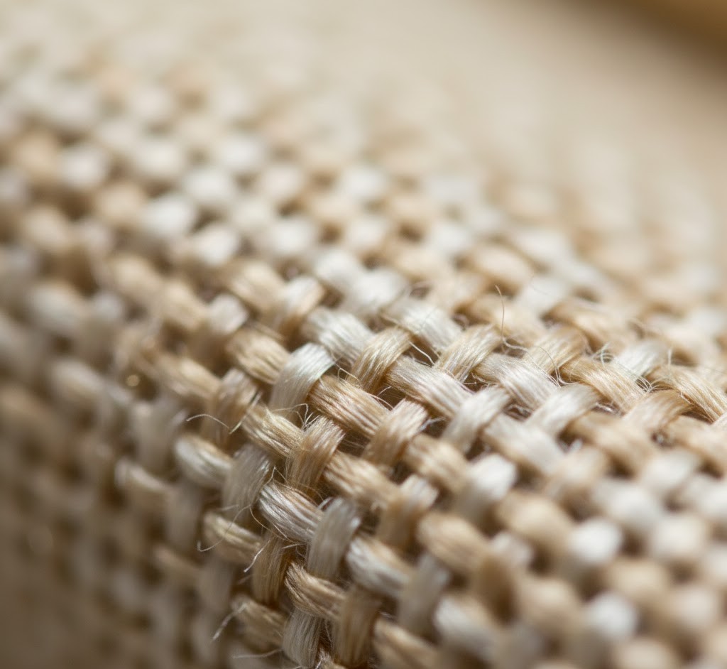 Detailopname van fijn weefsel